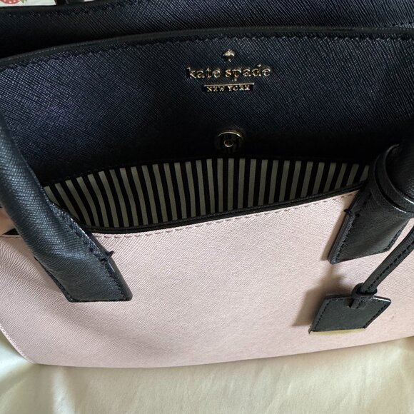Kate Spade Medium Colour Blocked Pink and Black Satchel - Picture 5 of 14